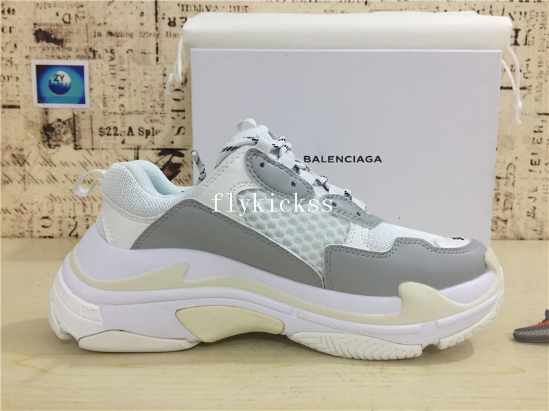Balenciaga 2017 Fall Winter Triple-S Grey White